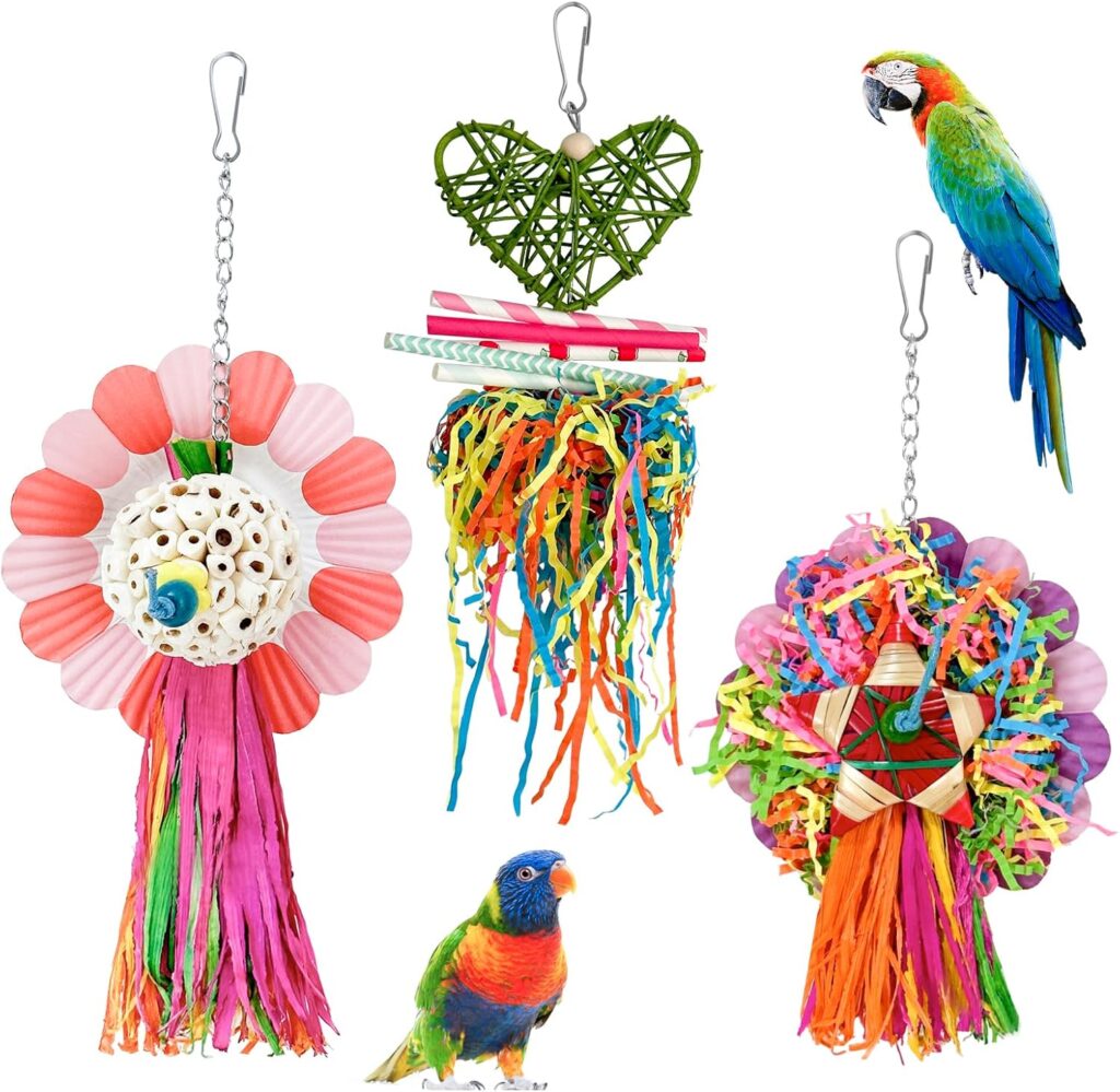Bird Chew Toys Natural 3 Pieces