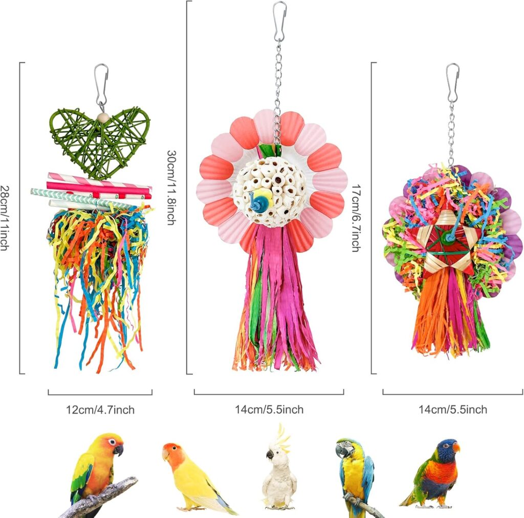 Bird Chew Toys Natural 3 Pieces - Image 2