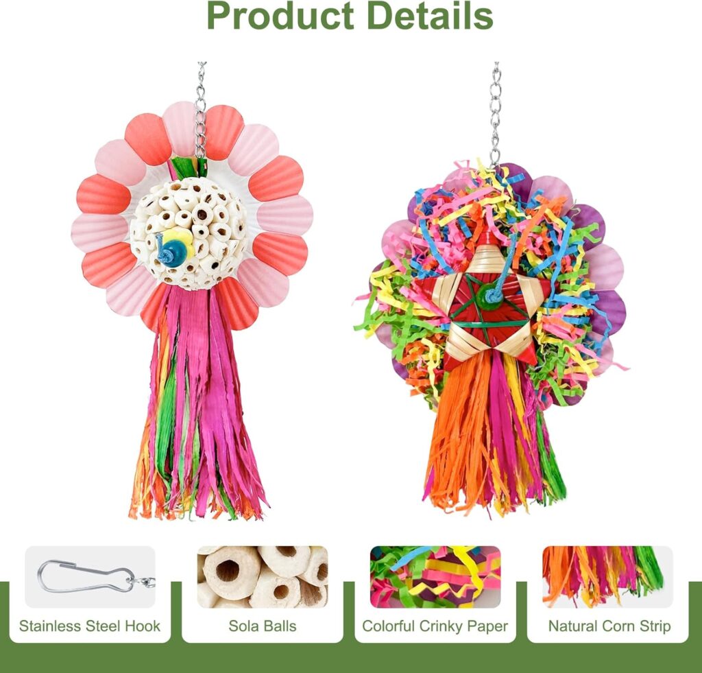 Bird Chew Toys Natural 3 Pieces - Image 3