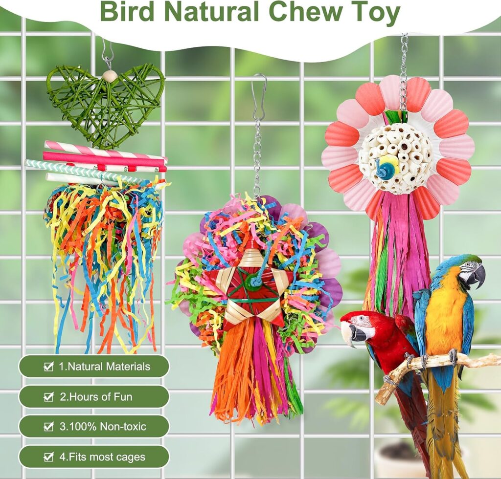 Bird Chew Toys Natural 3 Pieces - Image 5