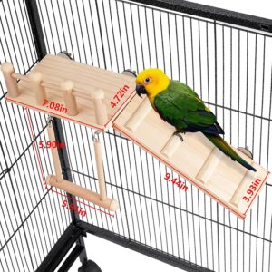 Bird Perch Platform Swing Wooden Small Birds - Image 7