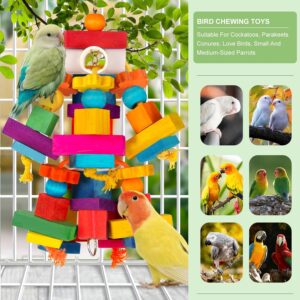 Bird Toy Chewing Blocks Multicolored - Image 3