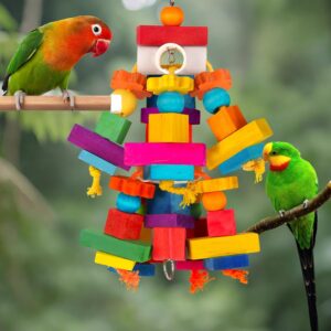 Bird Toy Chewing Blocks Multicolored - Image 6