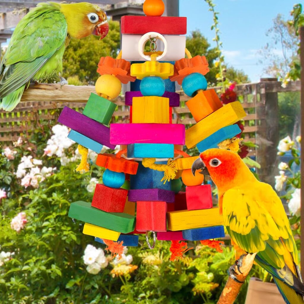 Bird Toy Chewing Blocks Multicolored - Image 7