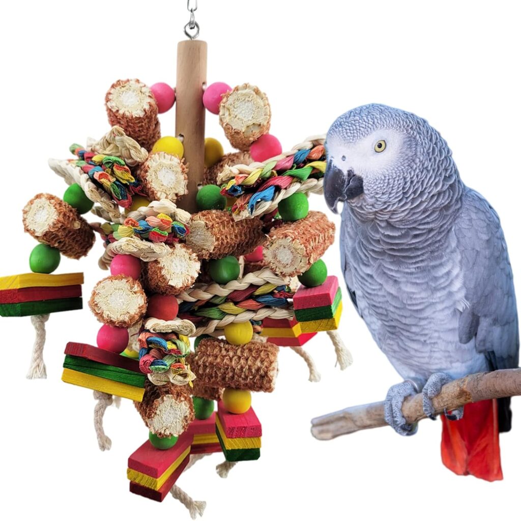 Bird Toy Wooden Blocks Multi-Colored
