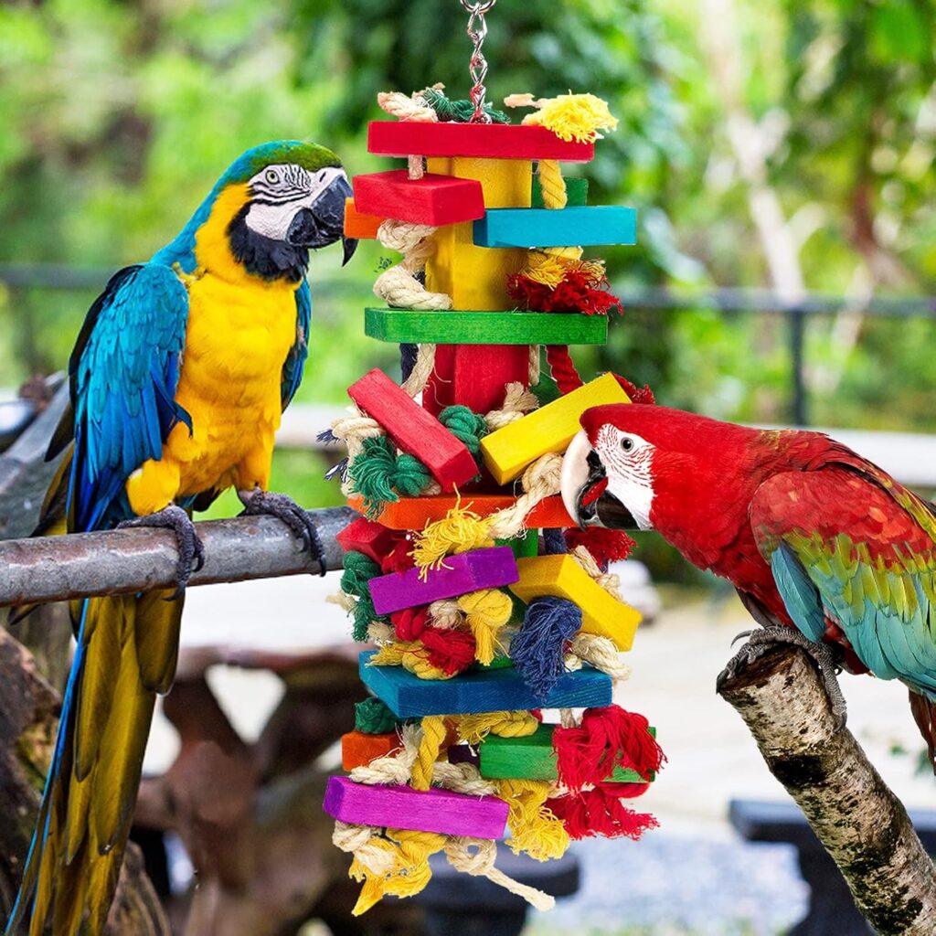 Extra Large Natural Wood Bird Toy - Image 2