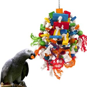 Extra Large Natural Wood Bird Toy - Image 7